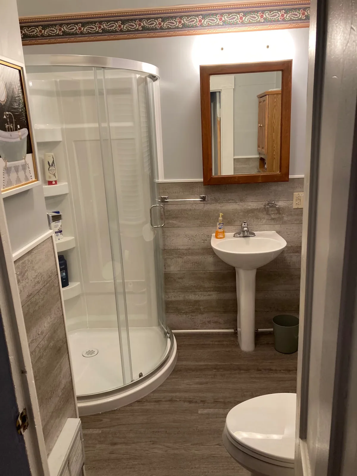 Private bathroom and shower