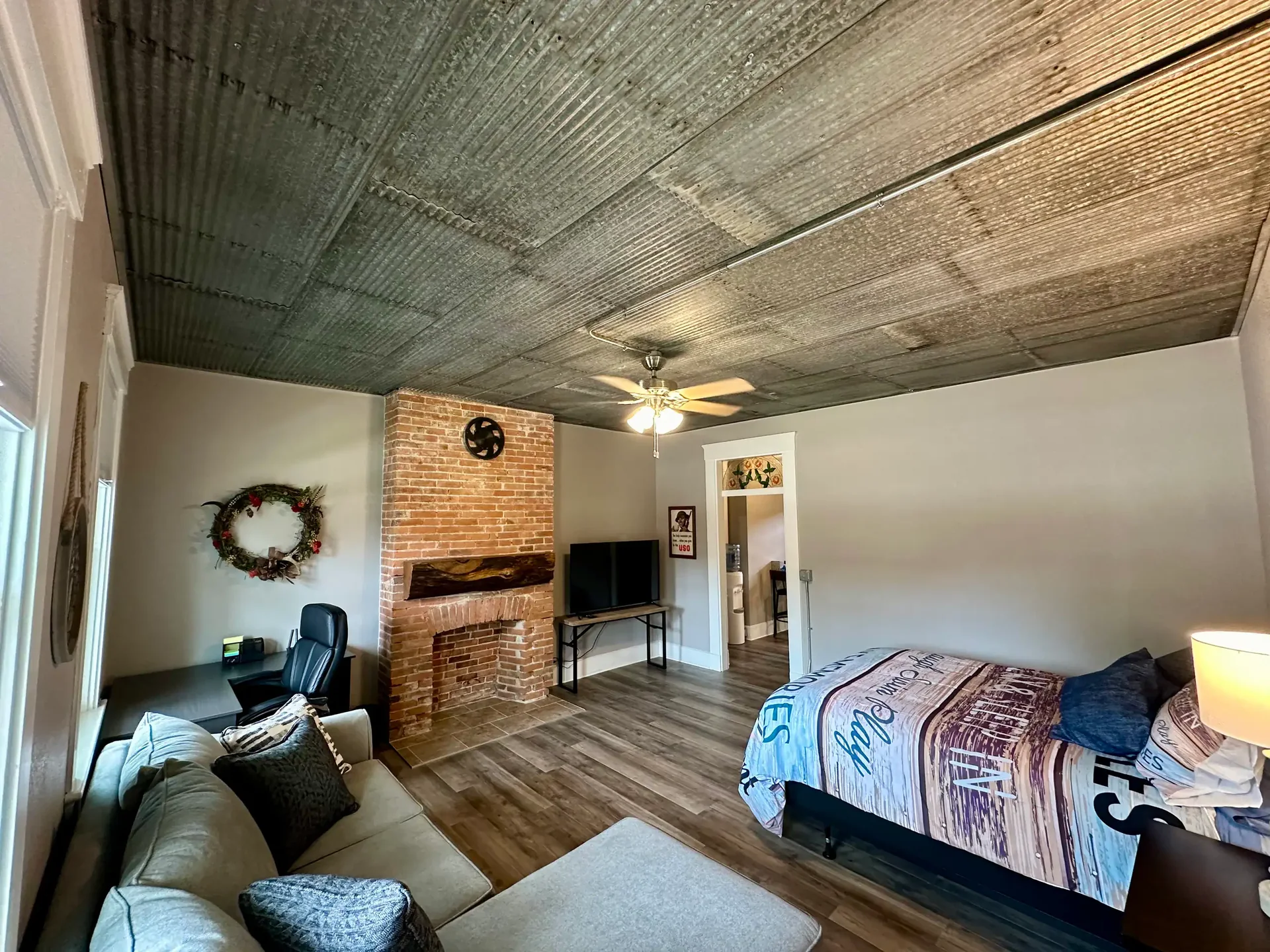 Actual Hayden’s Hideout sleeping and sitting area